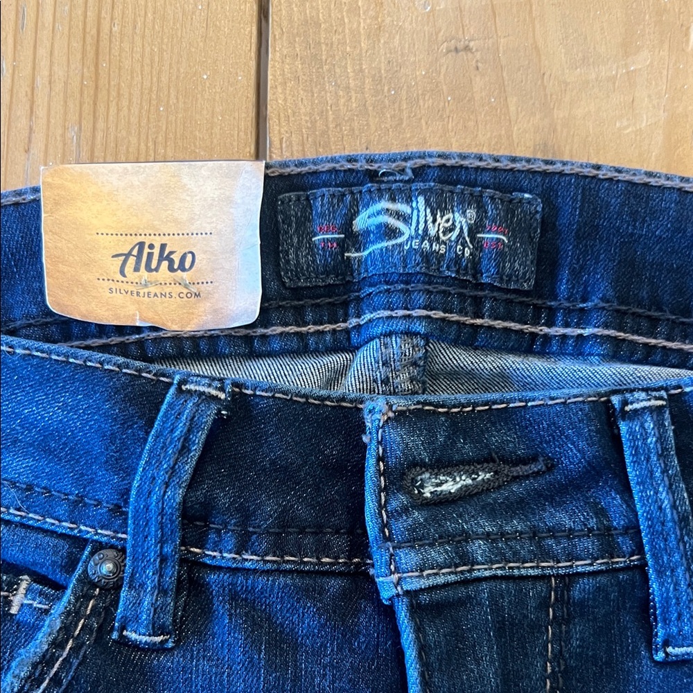 Dark Blue Women’s Skinny Jeans - Silver - Picture 2 of 6
